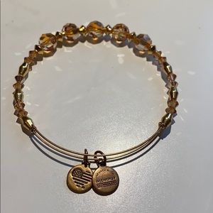 Alex and Ani Champagne Swarovski Crystal Bangle